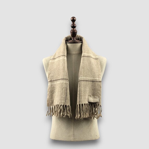 Vintage Somma Lambswool Scarves Muffler Somma Fringe Wool Scarf Neckwear Christmas Womens Shawl Wrapped Accessories Winter Gift for Her