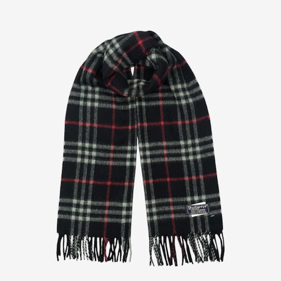 小物 Burberrys 80s 90s CASHMERE 100% muffler Vintage Burberry Cashmere Scarf Burberrys Wool Scarves Muffler