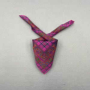 Vintage Yves Saint Laurent Handkerchief YSL Bandana Luxury Neckerchief Headband Pocket Square Womens Accessories Scarves Summer Gift for Her