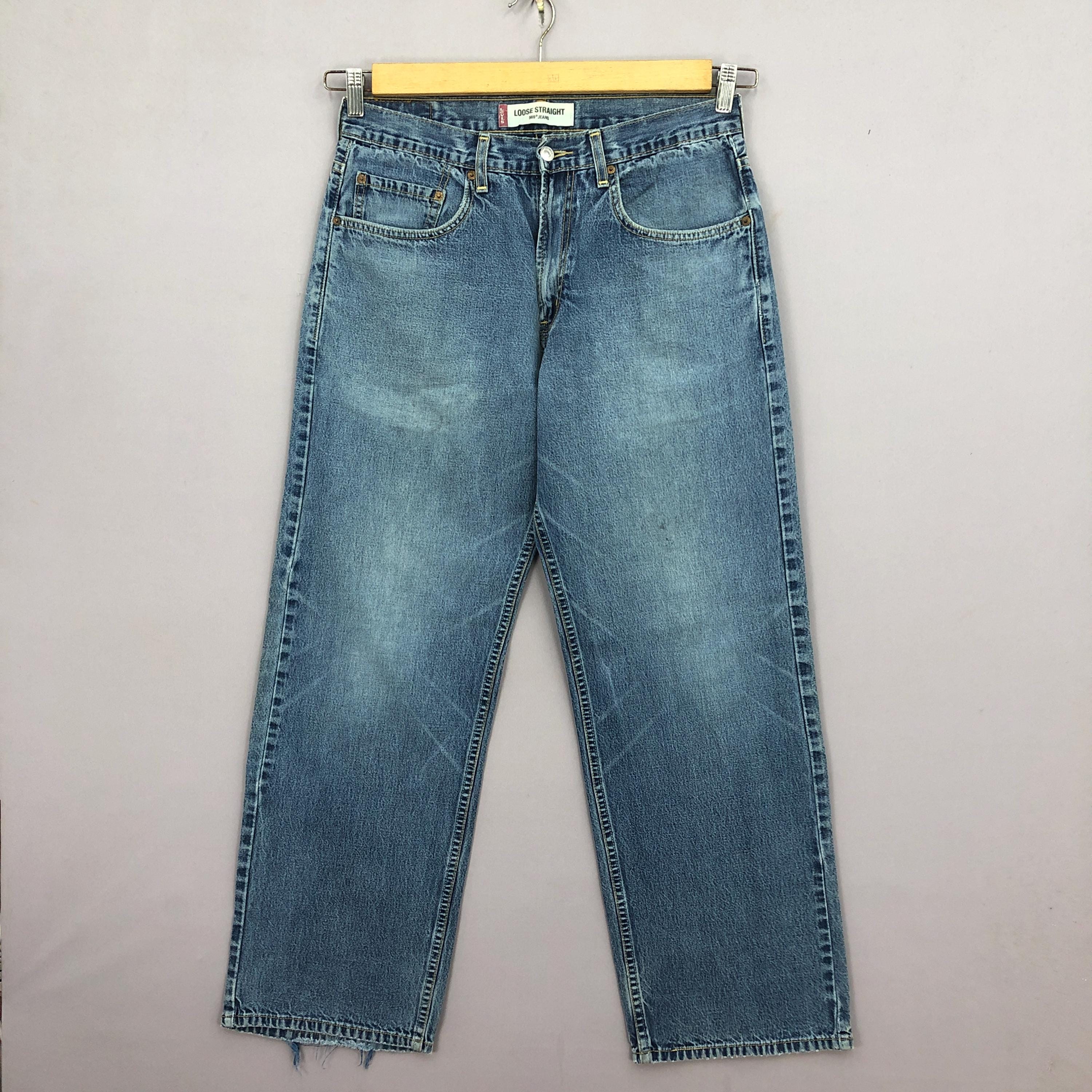 90’s levis569 made in usa Vintage 90s Levi's Loose Fit 569 Jeans: Ballyhoovintage.com