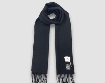 Vintage 90s Lanvin Wool Scarf Womens Winter Accessories Muffler