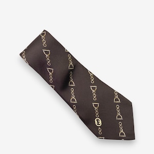 Vintage 90-tals Gucci sidenslips, autentisk Gucci-slips, tillverkad i Italien, randigt mönster, ren sidenslips, lyxig herrkrage, present till pappa