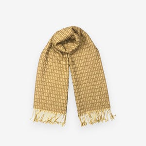 Vintage Fendi Lambswool Scarf Fendi Wool Monogram Scarves Muffler Wrap Fendi Winter Accessories Fendi Wrap Christmas New Year Gift for Her
