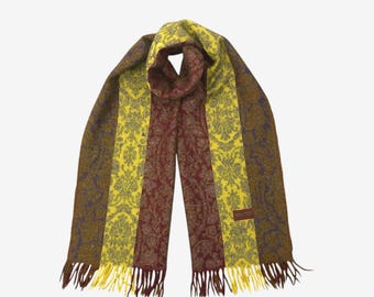 Vintage Kenzo Scarf, Vintage Wool Scarf, Wool Long Scarves