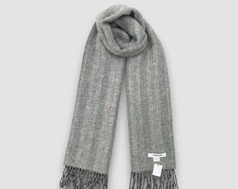 NWT Johnstons of Elgin 100% Cashmere Silver Bannockbane Made in