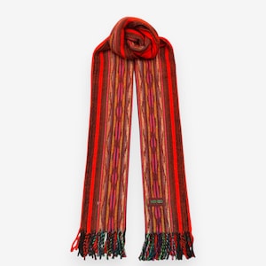 Vintage Kenzo Wool Scarf Muffler Kenzo Paris Lambswool Scarves Accessories Authentic Kenzo Multicolor Luxury Winter Christmas Gift for Him