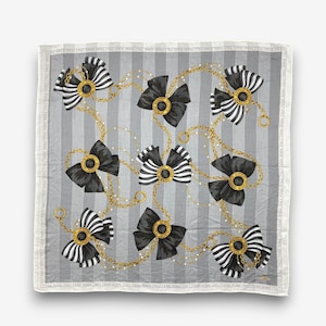Vintage Fendi Handkerchief Authentic Fendi Bandana Luxury Neckerchief Headband Pocketsquare Womens Accessories Neckwear Scarf Gift for Her