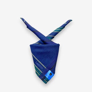 NWT Vintage Lanvin Handkerchief Authentic Lanvin Bandana Luxury Neckerchief Headband Pocketsquare Womens Accessories Neckwear Gift for Her