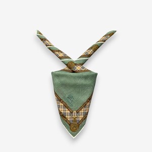 Vintage Burberrys Handkerchief, Burberrys Bandana Accessories, Burberrys Pocket Square, Burberrys Scarf, Burberrys Neckerchief Scarves