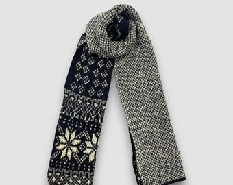 Vintage Ined by Yohji Yamamoto Wool Winter Scarf Lambswool Scarves Muffler Accessories Luxury Neckwear Winter Christmas New Year Gift fo Her