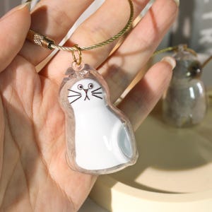 Personalized Cat Fur Keepsake Gift,Custom Cat Memorial Keychain,Cat Hair Storage,Pet Memorial Gift,Cat Keepsake,Cat Lover Gift,Cat Loss Gift
