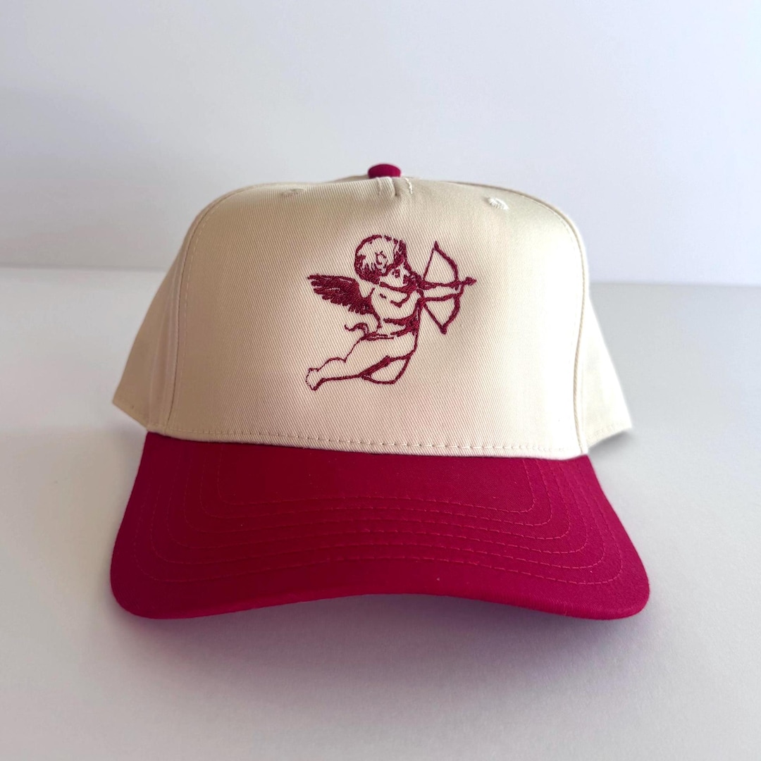 Vintage Cupid Trucker Hat | Valentine Hat | Embroidered Cupid Hat ...