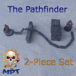 2-Piece Set: The Pathfinder – 3D Movement Measuring Chain for Tabletop | Flexible | 1&quot; Segments | 6&quot;+12&quot; or 8&quot;+16&quot;