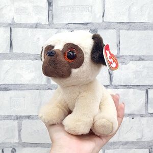 TY Beanie Babies  Rufus the Pug Dog  Plush toys 6&quot; Vintage collectible toy Stuffed baby Toy kids toy