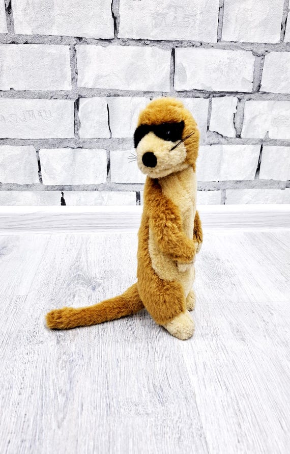 ぬいぐるみのミーアキャットのぬいぐるみ、ヴィンテージソフトおもちゃ