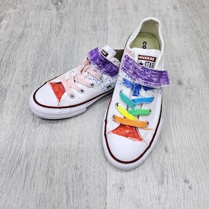 kids baby converse All Star Vintage – Size EU 32 / UK 13.5 Rainbow sneakers shoes  tennis shoes