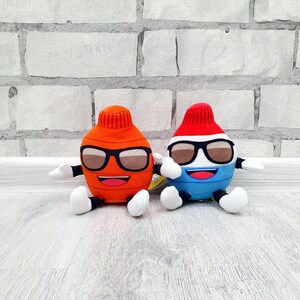 Vintage LOT OF 2 Energy Drink Bottle Plush toys Vintage 9" collectible kids Baby toy image 9
