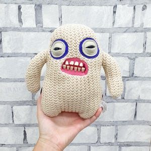 Vintage Stuffed Fuggler New Fuggs on the Block ugly beige monster plush toys 8&quot; soft Toys kids gift  collectible toy Childrens kids Toy