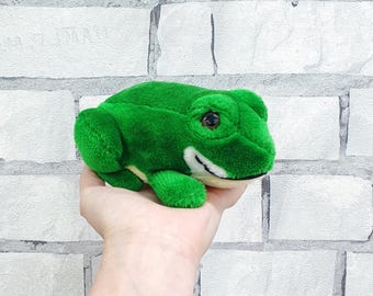 vintage カエルのぬいぐるみ ぬいぐるみのカエルのぬいぐるみ ヴィンテージソフトおもちゃ 5.5
