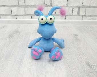 Vintage Stuffed WotWots Spottywot The Blue alien  plush toys 13"  collectible  baby Childrens Toy kids gift