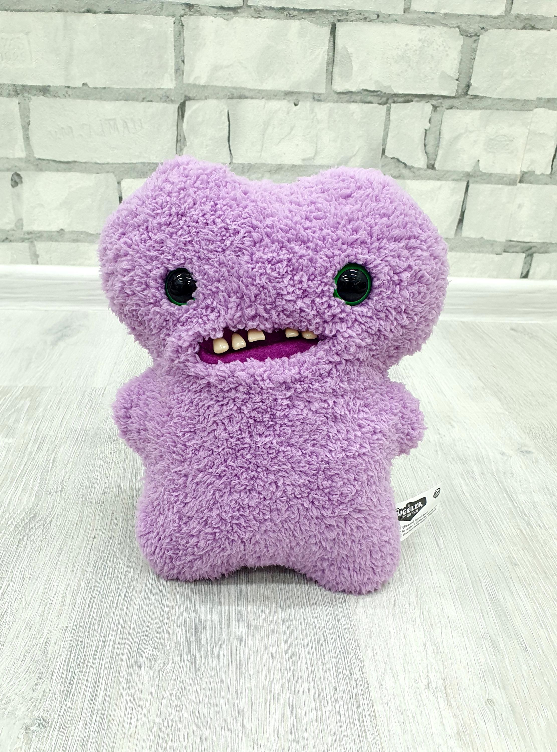 FeiWen Peluche Alpaga Sourire 35cm Violet - Jouet Doux Animaux Cadeau Enfants