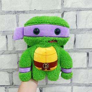Stuffed Donatello Teenage Mutant Ninja Turtles Fuggler ugly monster  plush toys Vintage  9&quot; kids gift  collectible toy Childrens kids Toy