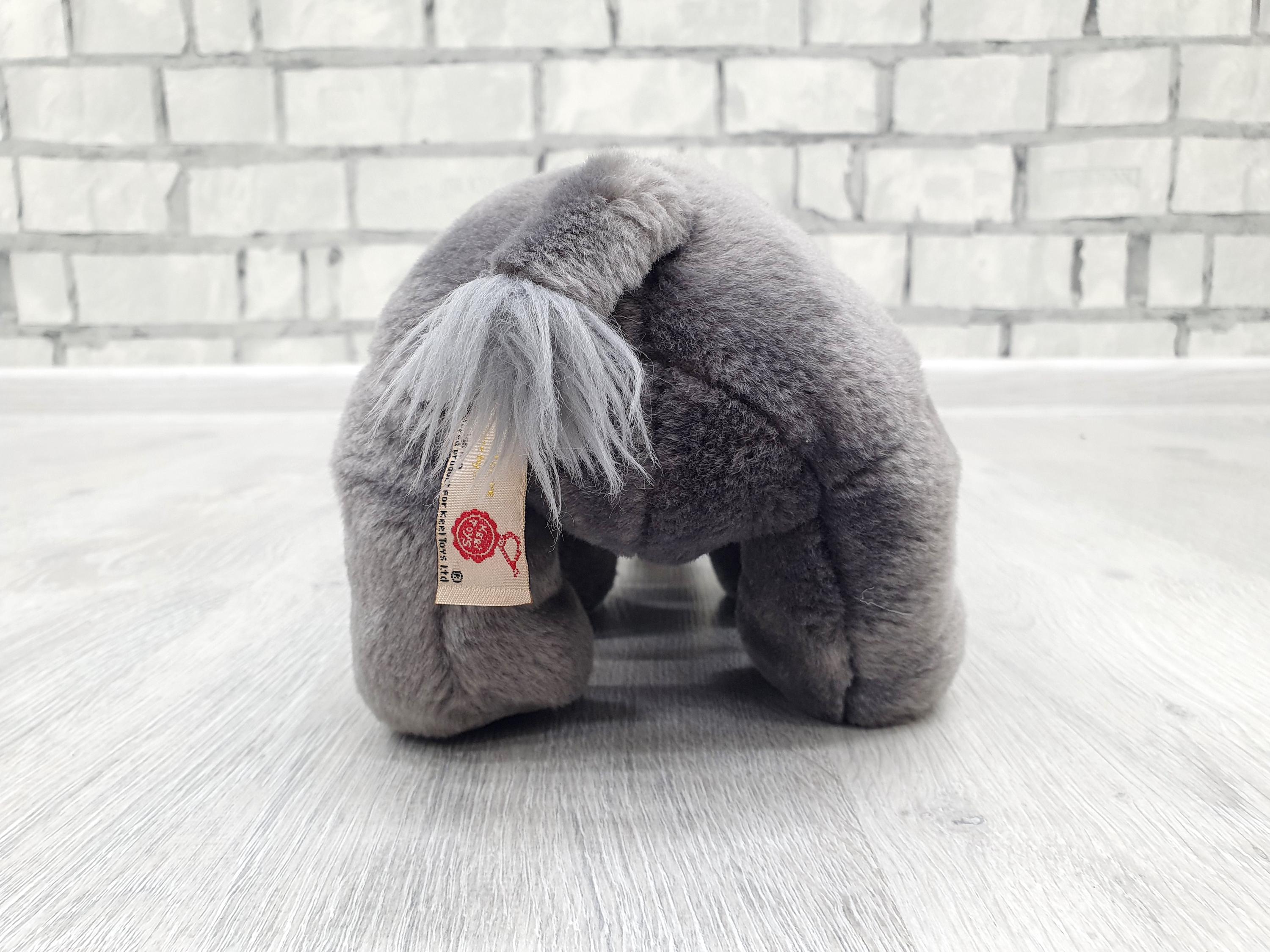 ぬいぐるみの象のぬいぐるみ 12インチ ヴィンテージ ソフトおもちゃ