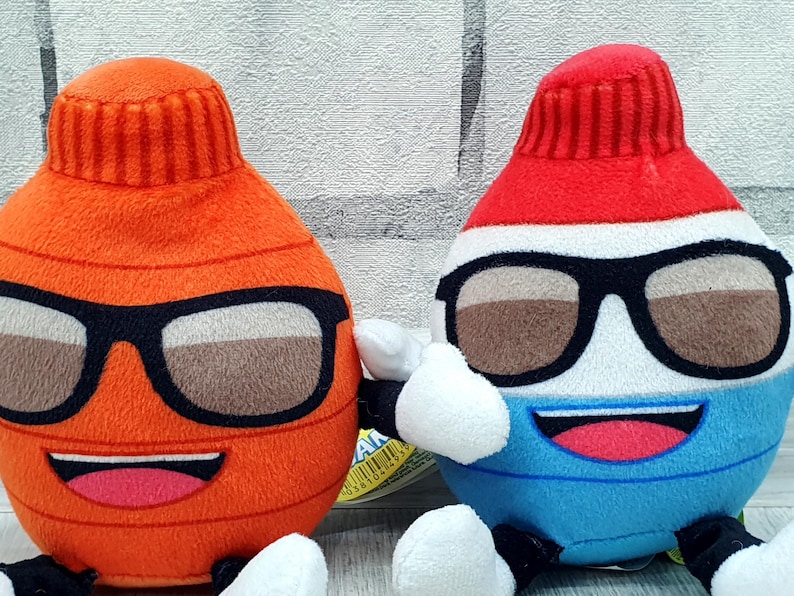Vintage LOT OF 2 Energy Drink Bottle Plush toys Vintage 9" collectible kids Baby toy image 2