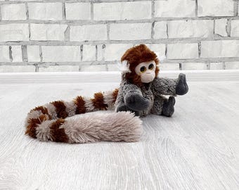 Vintage Nature Planet Stuffed lemur Plush toys 7" soft collectible Childrens Animal Baby toy kids gift