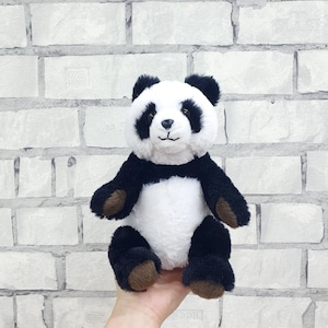 Panda de peluche vintage de 9 pulgadas, regalo para niños, juguete coleccionable, suave, para bebés y niños.