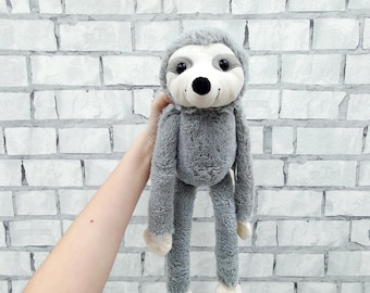 Vintage Hugging sloth Plush toys 17"  soft collectible  Cehildrns Stuffed  Animal Baby toy  kids gift