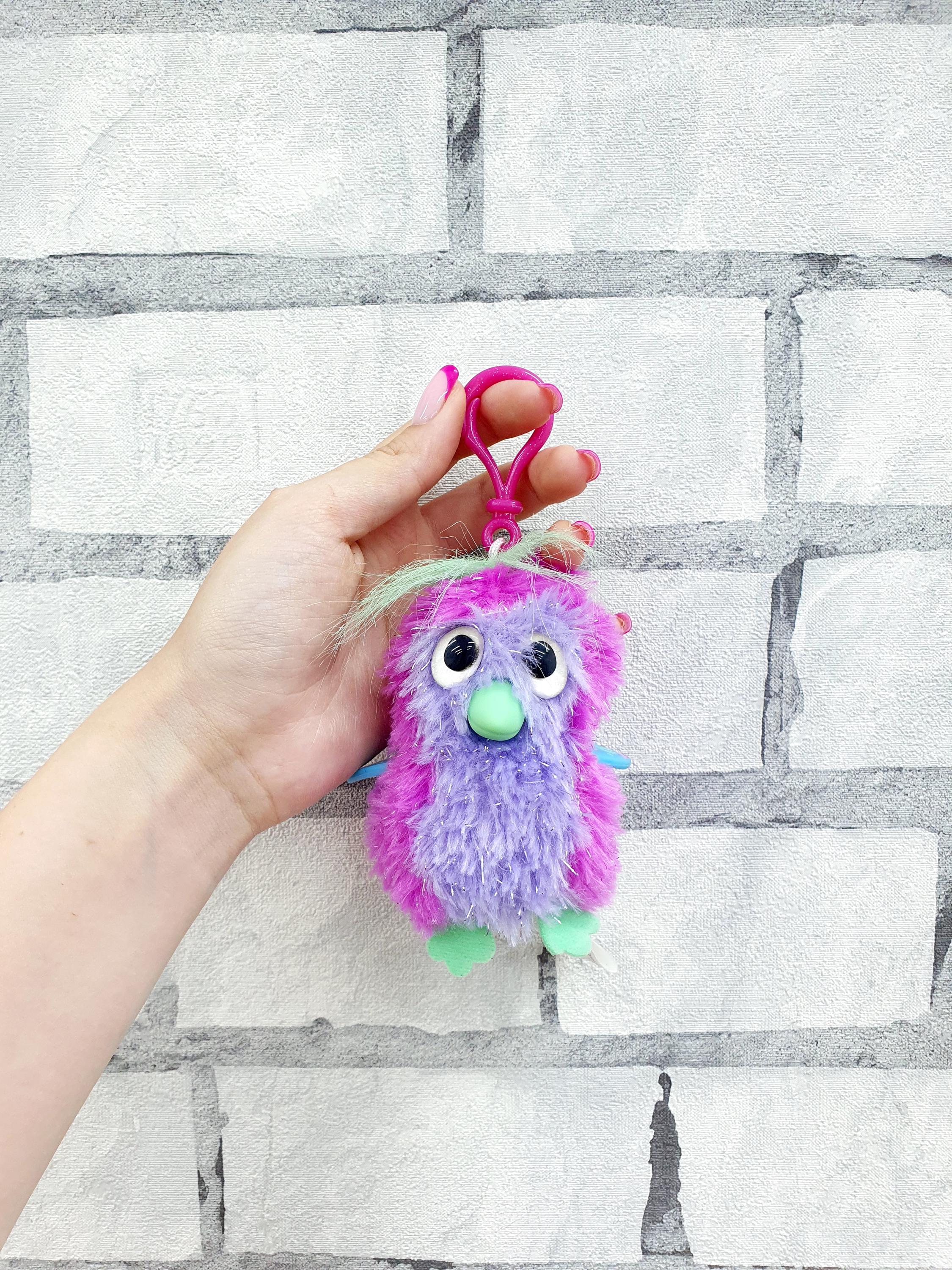 Keychain Hatchimals Clip On Plush Purple Hatchimal Keychain Purple