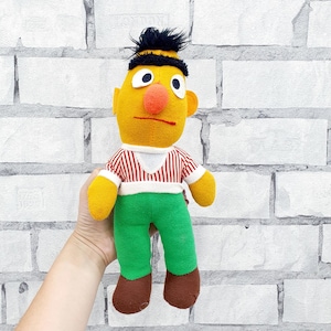 1983s Gefüllte Sesamstraße BERT Muppets Plüschtiere 12 &quot;Vintage BERT Muppets Puppe Kinder Geschenk Sammlerstück Kinderspielzeug Kinderspielzeug