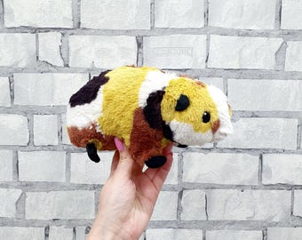 Vintage Stuffed Guinea pig plush toys 7.5"  collectible Childrens Animal  Baby toy kids gift