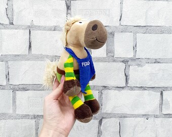 Vintage Ferdi Sonnwies talisman horse plush toys 8.5" soft collectible Childrens kids