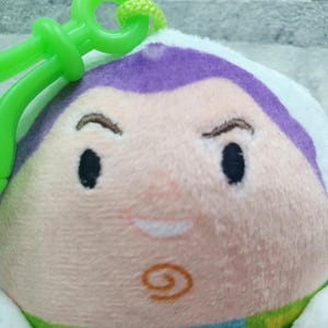 Gosedjur Toy Story Buzz Lightyear plyschnyckelring 3,5" samlarobjekt Toy Story Buzz Lightyear plyschleksaker Vintage syster barnpresent barnleksak bild 4