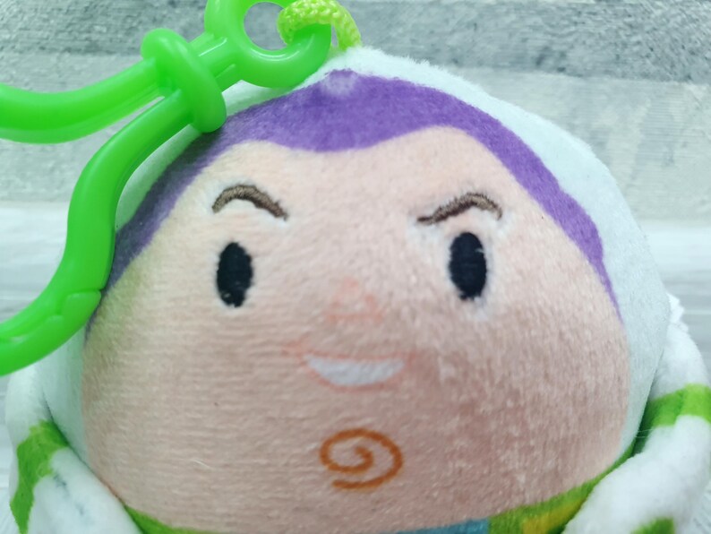 Gosedjur Toy Story Buzz Lightyear plyschnyckelring 3,5" samlarobjekt Toy Story Buzz Lightyear plyschleksaker Vintage syster barnpresent barnleksak bild 4