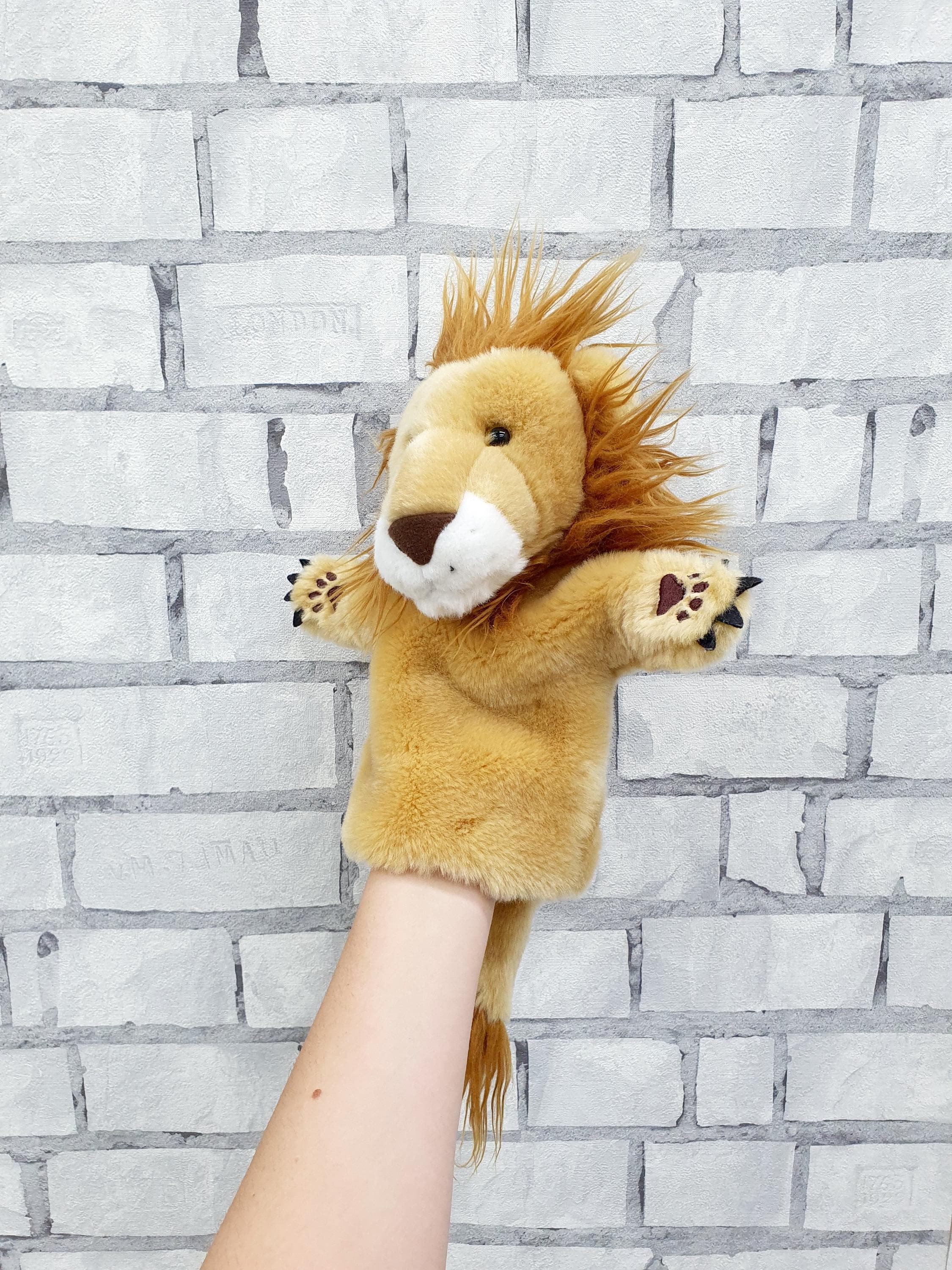 The Puppet Company Leone - Marionetta Da Dito Per Bambini, Giocattolo Morbido Per Raccontare Storie