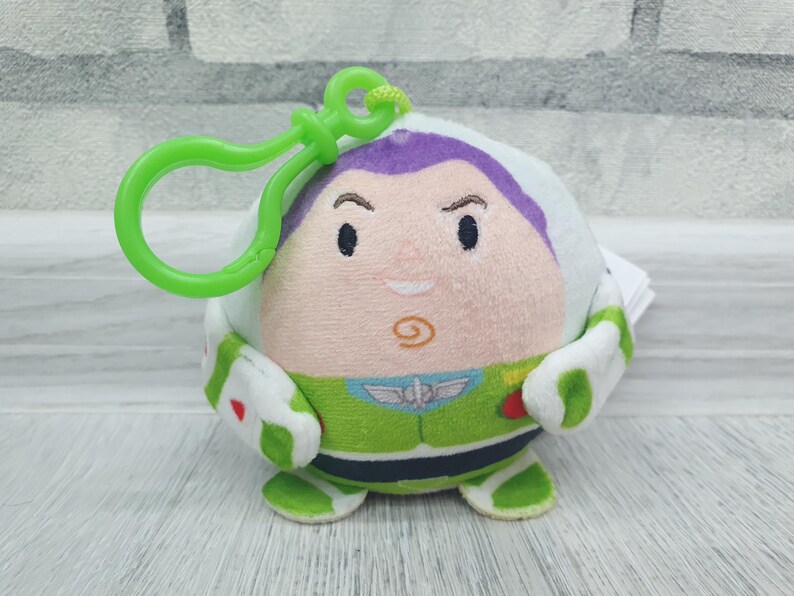 Gosedjur Toy Story Buzz Lightyear plyschnyckelring 3,5" samlarobjekt Toy Story Buzz Lightyear plyschleksaker Vintage syster barnpresent barnleksak bild 3