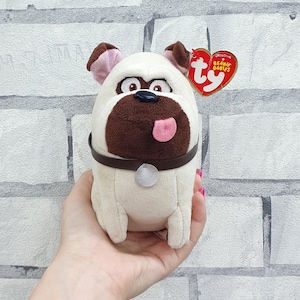 Stuffed secret life of pets Mel pug dog plush toy 6&quot; Vintage kids gift soft  toys  collectible toy  Childrens Toy  Toy kids  Baby toy