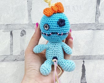 Lilo and Stitch Crochet Scrump doll toys Vintage  5" amigurumi toys collectible toy  kids gift Childrens kids Toy