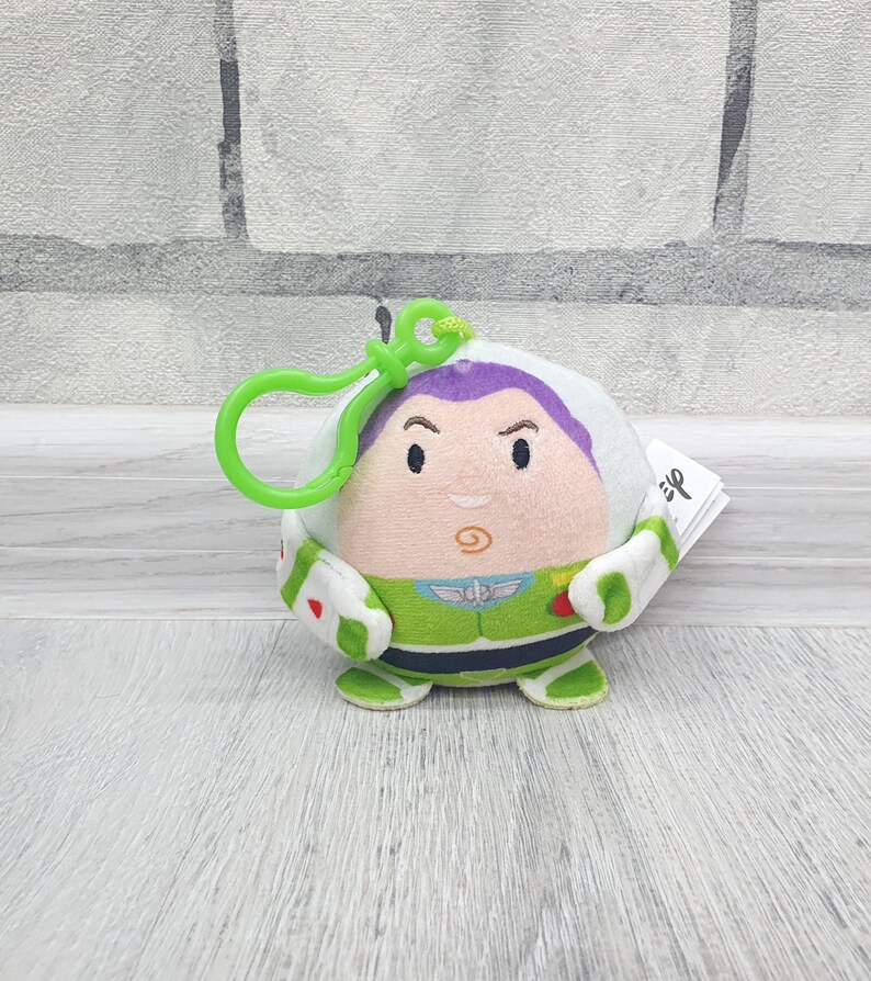 Gosedjur Toy Story Buzz Lightyear plyschnyckelring 3,5" samlarobjekt Toy Story Buzz Lightyear plyschleksaker Vintage syster barnpresent barnleksak bild 2