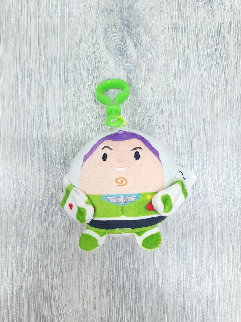 Gosedjur Toy Story Buzz Lightyear plyschnyckelring 3,5" samlarobjekt Toy Story Buzz Lightyear plyschleksaker Vintage syster barnpresent barnleksak bild 5