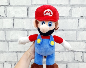 マリオ 15.7インチ (40 cm) ぬいぐるみ 配管工 スーパーマリオ - Etsy 日本