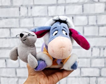 大きな青いイーヨー ロバ - くまのプーさんぬいぐるみ - 本物の