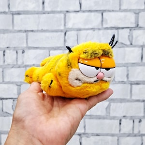 Rare  1981 garfield Plush toys 5.5&quot; cat Plush toys collectible toy Vintage Stuffed Toy kids Toy Stuffed Animal Toy Baby toy