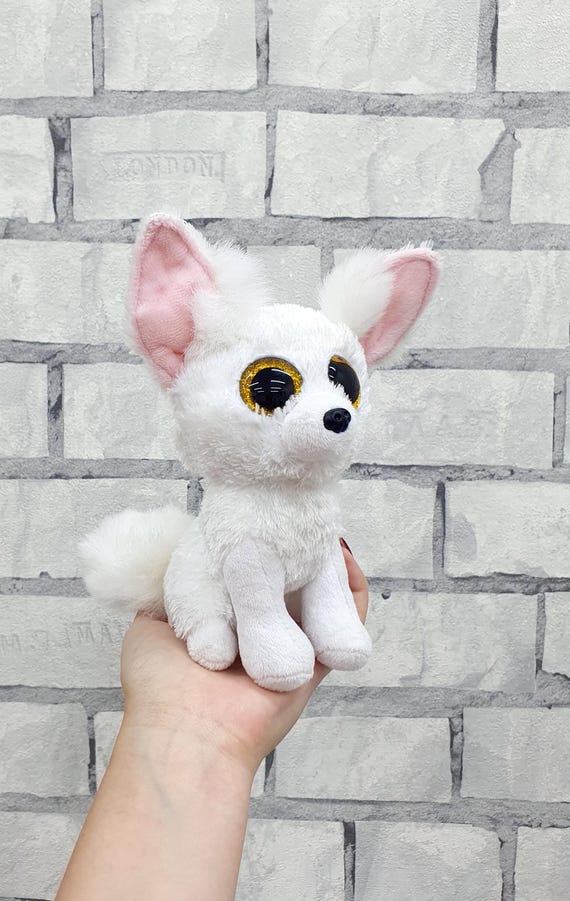 Vintage  TY Beanie Boos Phoenix the White Fox   Plush toys 7"collectible toy Stuffed baby Toy kids toy