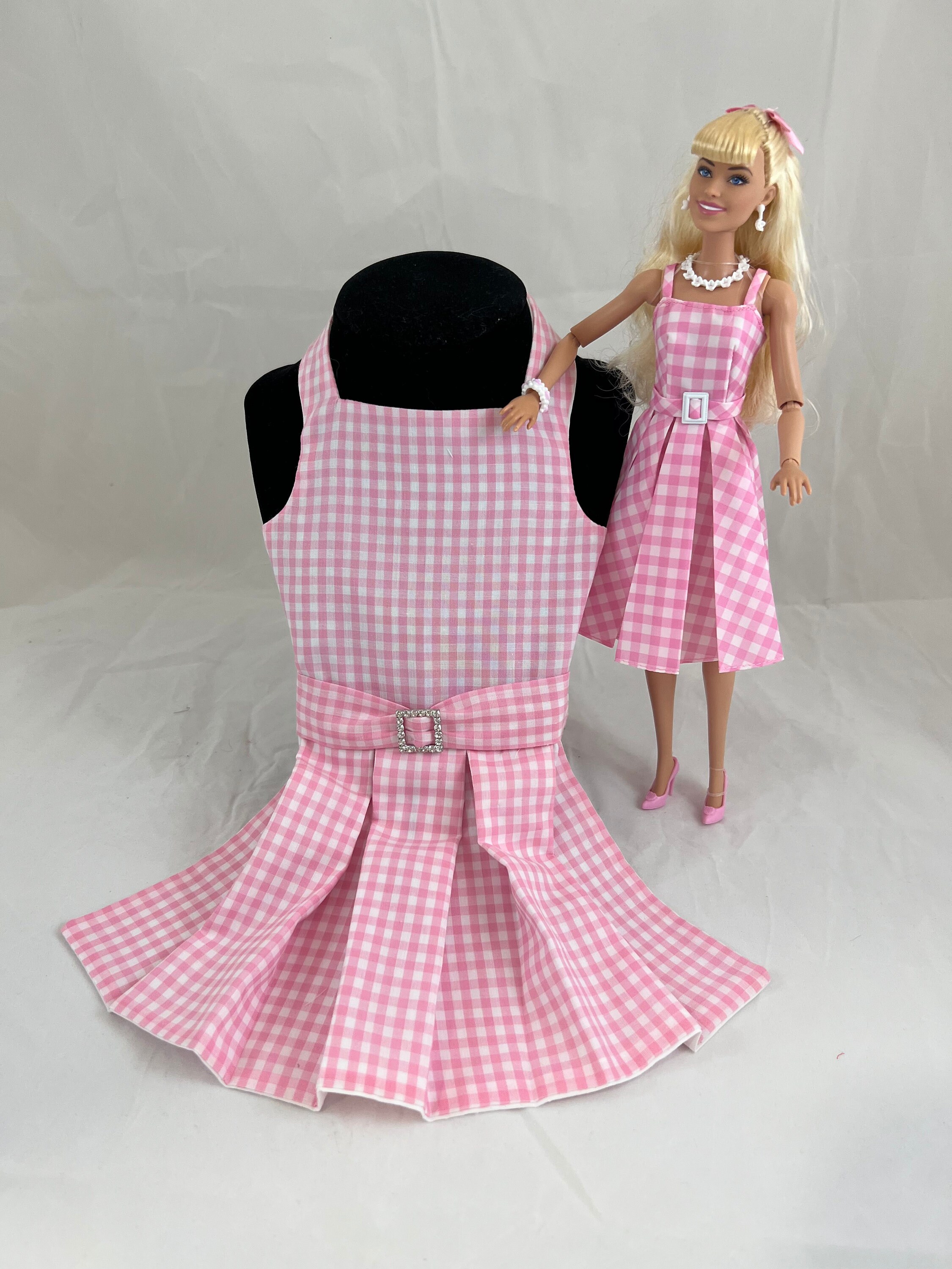 Pink Gingham Barbie Movie Costume - Charm Patterns