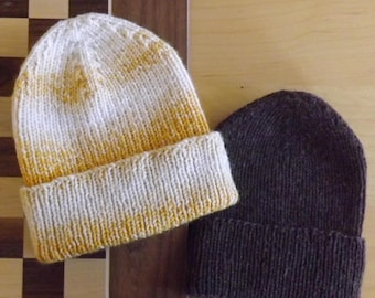 Always Hat: Beginner Knitting Pattern. Worsted. Sizes Toddler- Adult