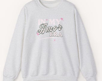 In meiner Amor Ära Sweatshirt | Gemütliche Latein Grafik Rundhals | Romantischer ästhetischer Pullover | Weiches Unisex Sweatshirt